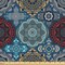 Ambesonne Moroccan Fabric by The Yard, Patchwork Style Vintage Ottoman Inspiration Retro Motifs, Decorative Fabric for Upholstery and Home Accents, 1 Yard, Brown Blue